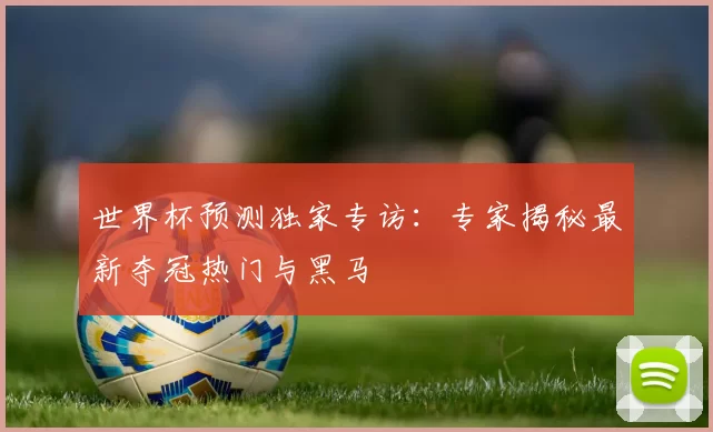 世界杯预测独家专访:专家揭秘最新夺冠热门与黑马